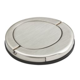 Knightsbridge  13A 3-Gang SP Switched Pop-up Socket + 4.0A 18W 2-Outlet Type A & C USB Charger Brushed Chrome