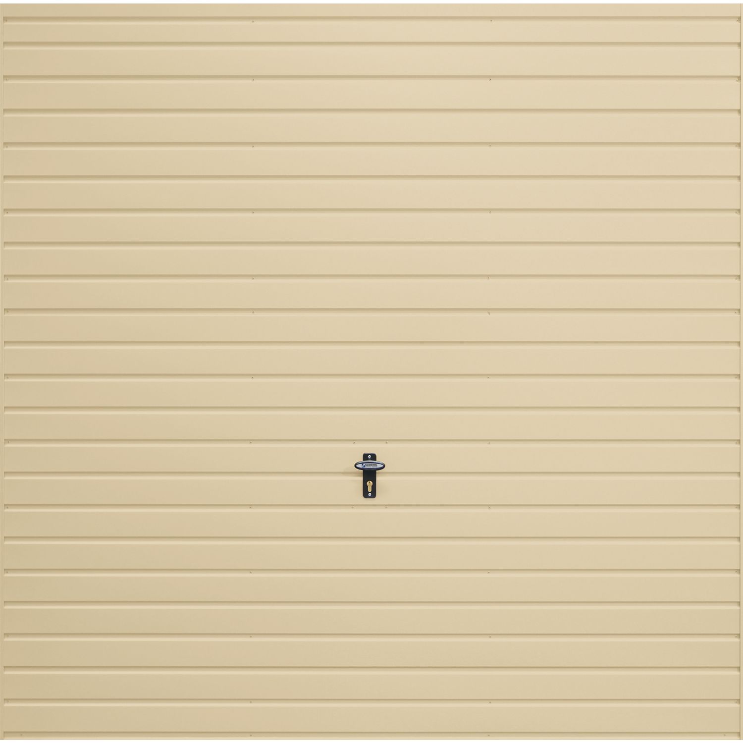 Gliderol Horizontal 7' 6" x 6' 6" Non-Insulated Frameless Steel Up & Over Garage Door Ivory (279VP)