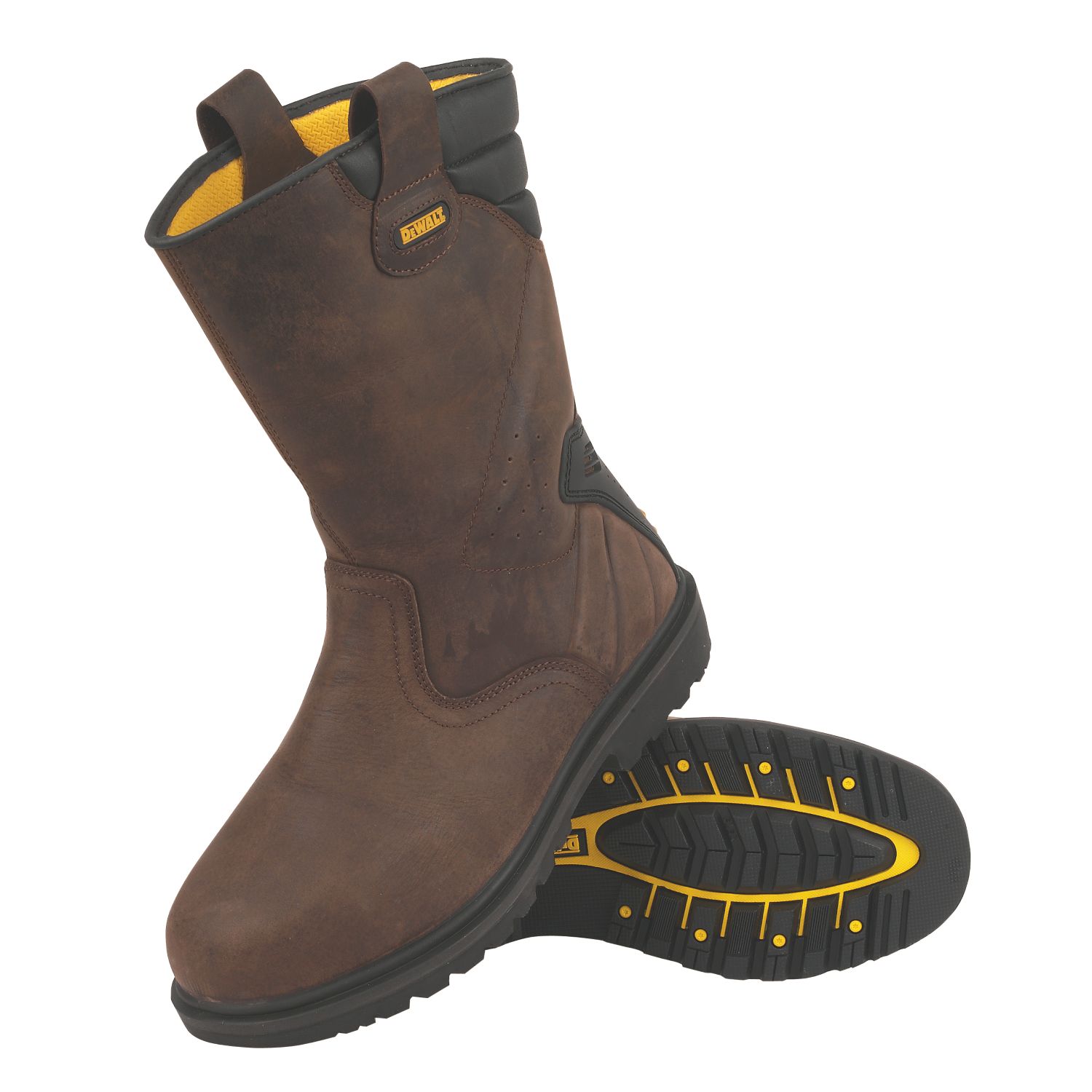 DeWalt Rigger 2 Size 8 Brown Steel Toe Cap Safety Rigger Boots (28022)