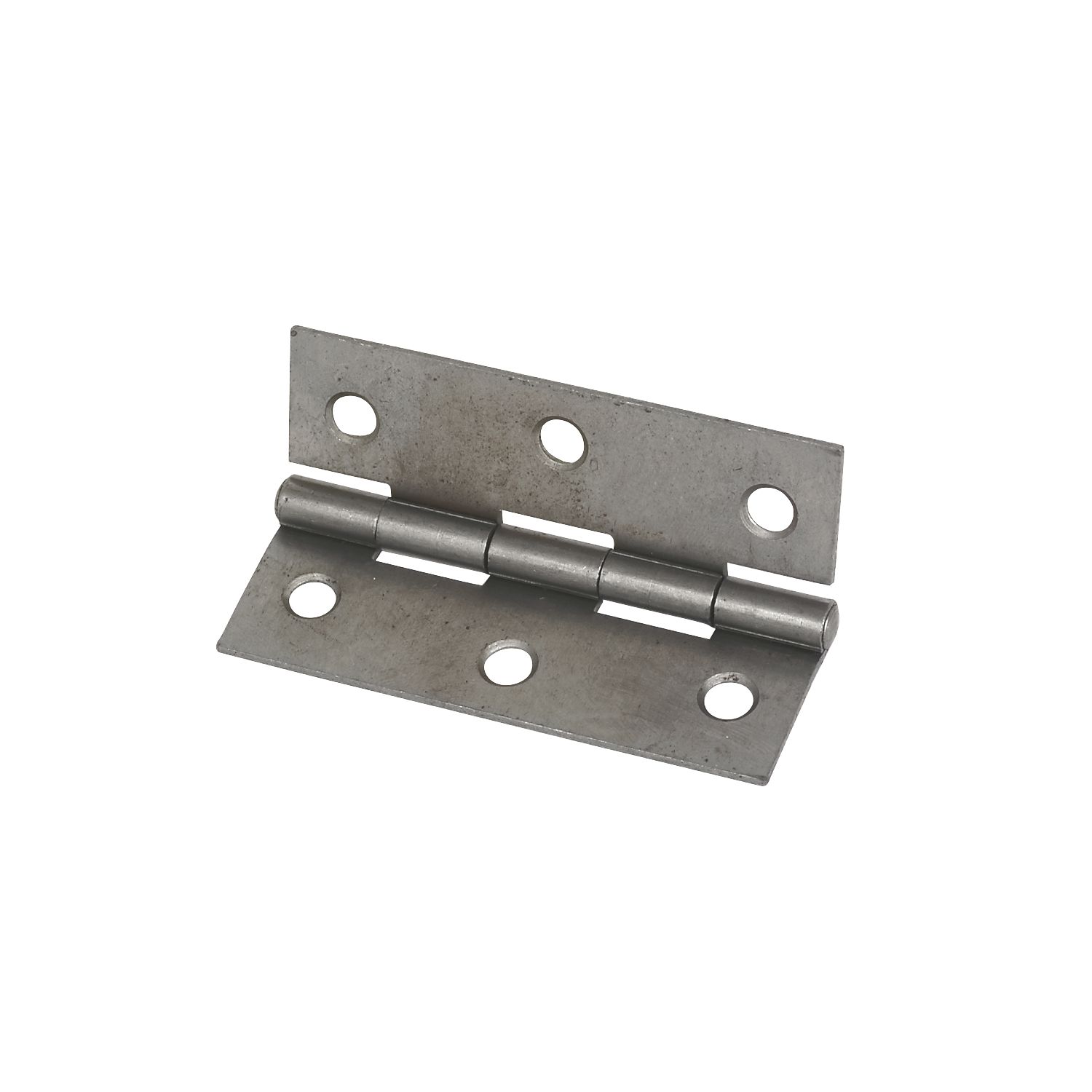 Self-Colour Steel Fixed Pin Hinges 75mm x 51mm 2 Pack (28027)