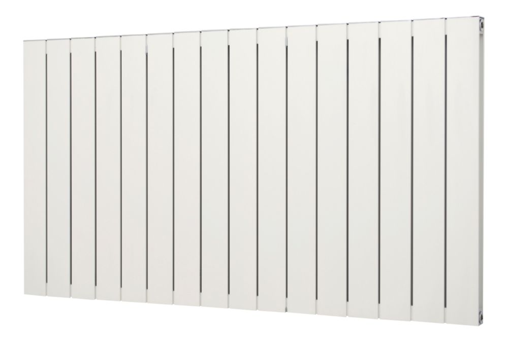 600mm x 1115mm 3907BTU White Horizontal Designer Radiator Screwfix