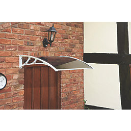 Greenhurst Easy Fit Door Canopy White 1m x 0.6m x 0.23m