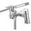 Bristan Orta Chrome 123mm Deck Mounted Dual Control Manual Shower Mixer Tap