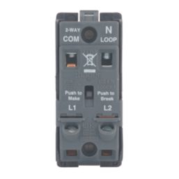 Hager WMGS22R 20A 2-Way Grid Retractive Switch White