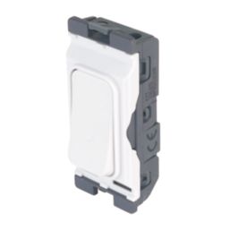 Hager WMGS22R 20A 2-Way Grid Retractive Switch White