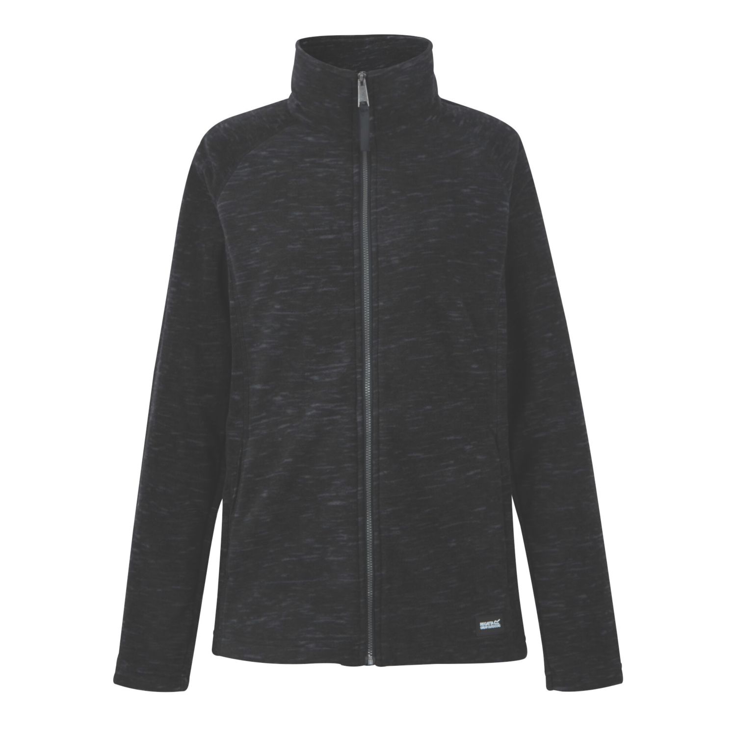 Regatta Mayse Full Zip Womens Fleece Black Size 12 (280AT)