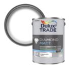 Dulux Trade Diamond 5Ltr Pure Brilliant White Matt Emulsion  Paint