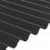 Radmat Building Materials Eco 93/35 Corrugated PVC Roof Sheet Black 2500mm x 1.2mm x 875mm 5 Pack