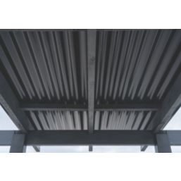 Radmat Building Materials Eco 93/35 Corrugated PVC Roof Sheet Black 2500mm x 1.2mm x 875mm 5 Pack