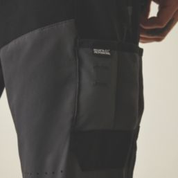 Regatta 4Tex Stretch Holster Trousers Slate Grey / Black 40" W 31" L