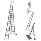Werner  3-Section 4-Way Aluminium Combination Ladder with Stair Function   9.61m