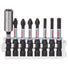 Bosch  1/4" Hex Shank Mixed Impact Control Screwdriver Bits 8 Piece Set