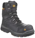 CAT Premier Size 9 Black Waterproof Safety Boots Screwfix