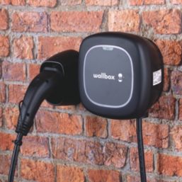 WallBox Max Pulsar 1 Port 7.4kW  Mode 3 Type 2 Plug Electric Vehicle Charger Black