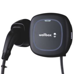 WallBox Max Pulsar 1 Port 7.4kW  Mode 3 Type 2 Plug Electric Vehicle Charger Black