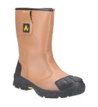 Amblers Safety FS223 Waterproof Pull-On Industrial Boot - Brown, UK 11 (EU 46), Goodyear Welt, Composite Toe