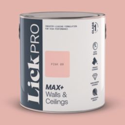 LickPro Max+ 2.5Ltr Pink 09 Eggshell Emulsion  Paint