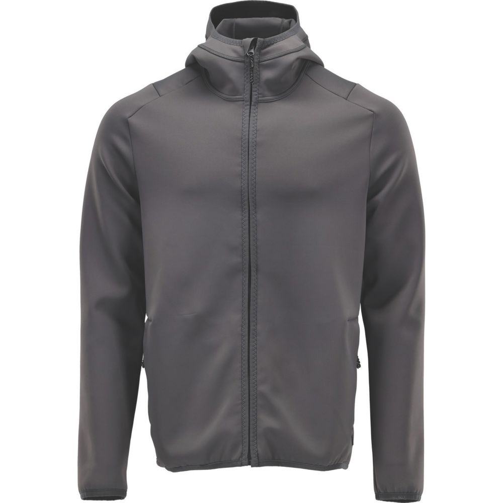 Mascot Customized Fleece Hoodie Grey Large 41" Chest Screwfix