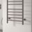 Reina 800mm x 500mm 358BTU Gunmetal Flat Electric Towel Radiator