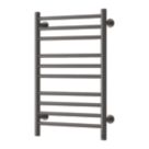 Reina 800mm x 500mm 358BTU Gunmetal Flat Electric Towel Radiator