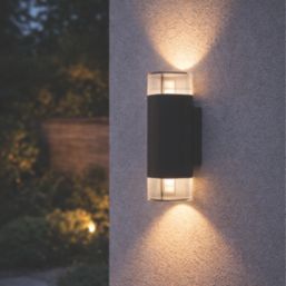 Eglo Castelnuovo Outdoor Up & Down Wall Light Black