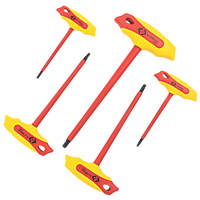 C.K  Metric VDE Insulated T-Handle Hex Key Set 5 Pieces