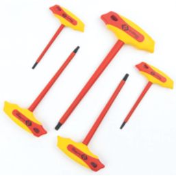 C.K  Metric VDE Insulated T-Handle Hex Key Set 5 Pieces