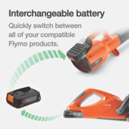 Flymo EasiClear 100 970638301 18V 1 x 2.5Ah Li-Ion Power for All  Cordless Garden Blower
