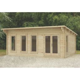 Forest Wolverley 19' 6" x 13' (Nominal) Pent Timber Log Cabin