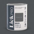 LickPro Max+ 1Ltr Black 01 Matt Emulsion  Paint