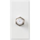 Knightsbridge  Modular F-Type Satellite Socket White