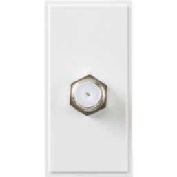Knightsbridge  Modular F-Type Satellite Socket White