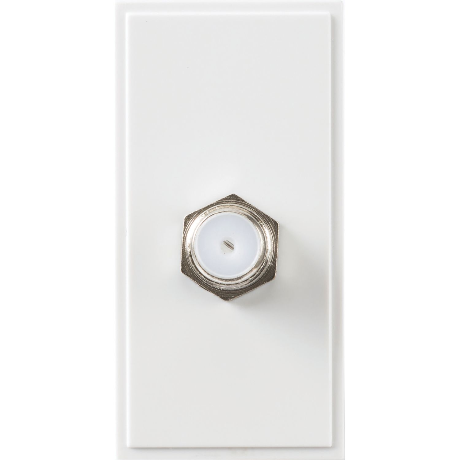 Knightsbridge Modular F-Type Satellite Socket White (280YA)