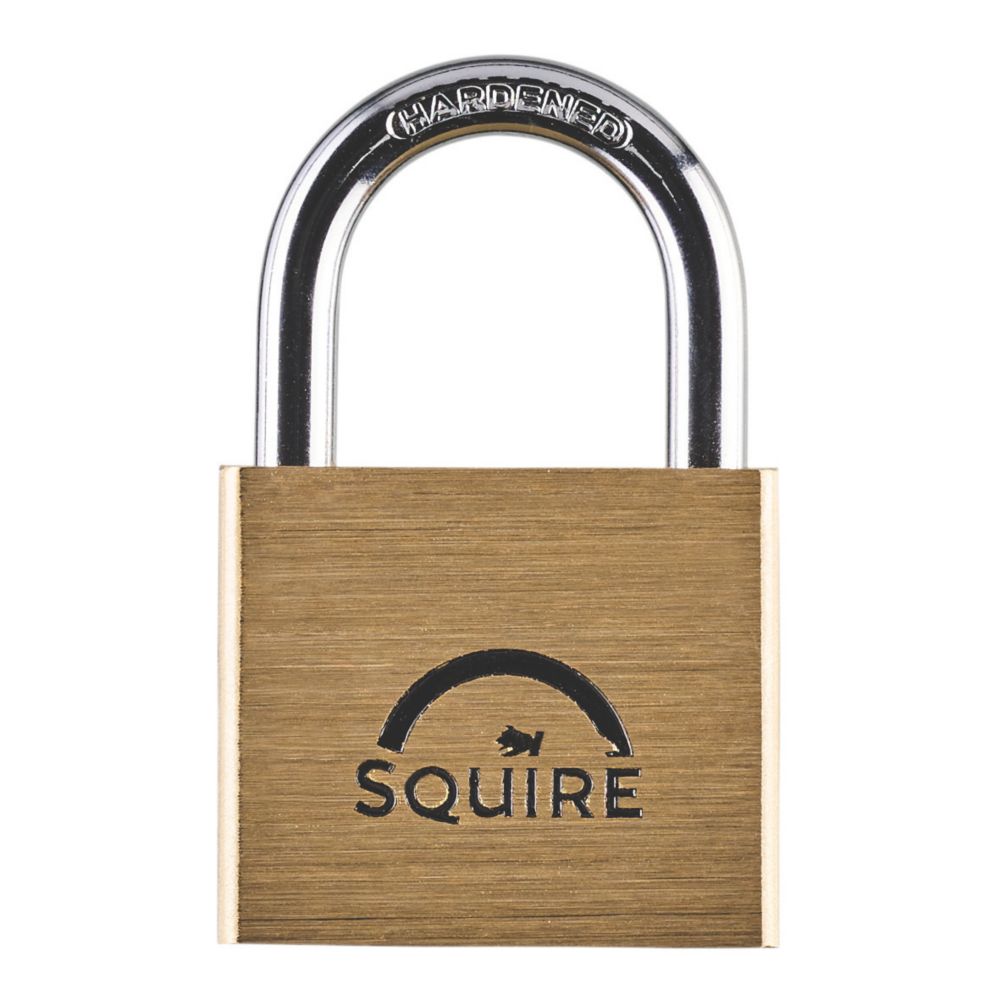 Squire Brass Keyed Alike Weatherproof Padlock 40mm Screwfix