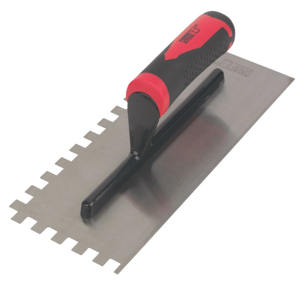 Steel 10mm Adhesive Trowel 11" x 4 1/2" Screwfix