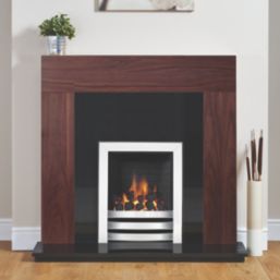 Focal Point Wichita Fire Surround Walnut Veneer 1170mm x 1030mm