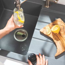 Abode Swich Round Tap Filter Converter Matt Black