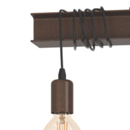 Eglo Townshend 4 Pendant Light Brown/Black
