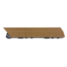Apollo Brown Composite Right Corner Interlocking Decking Edging 24mm x 0.38m x 0.075m