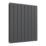 Reina Flat Double 600mm x 588mm 2052BTU Anthracite Vertical Designer Radiator