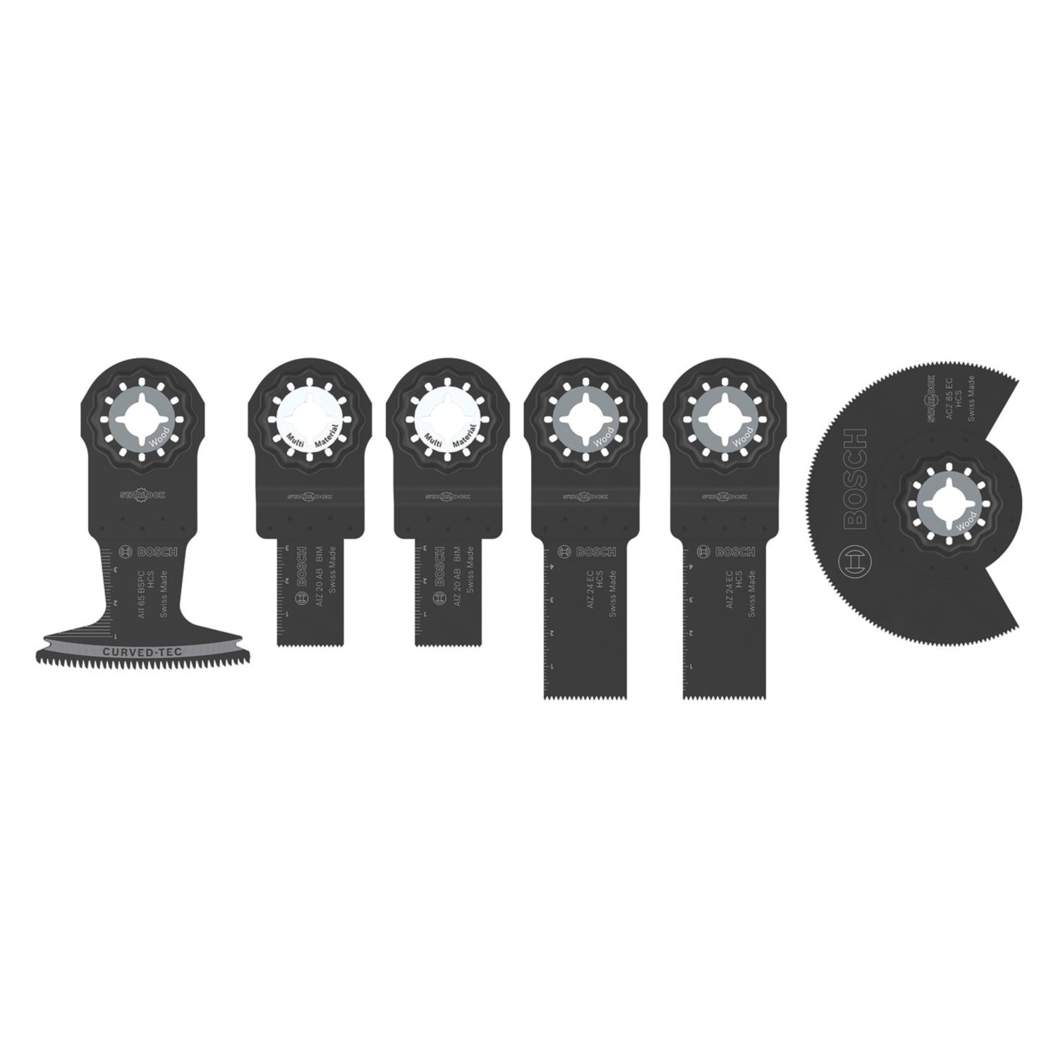 Bosch Starlock Multi-Material Cutting Blade Set 6 Pieces (281EH)