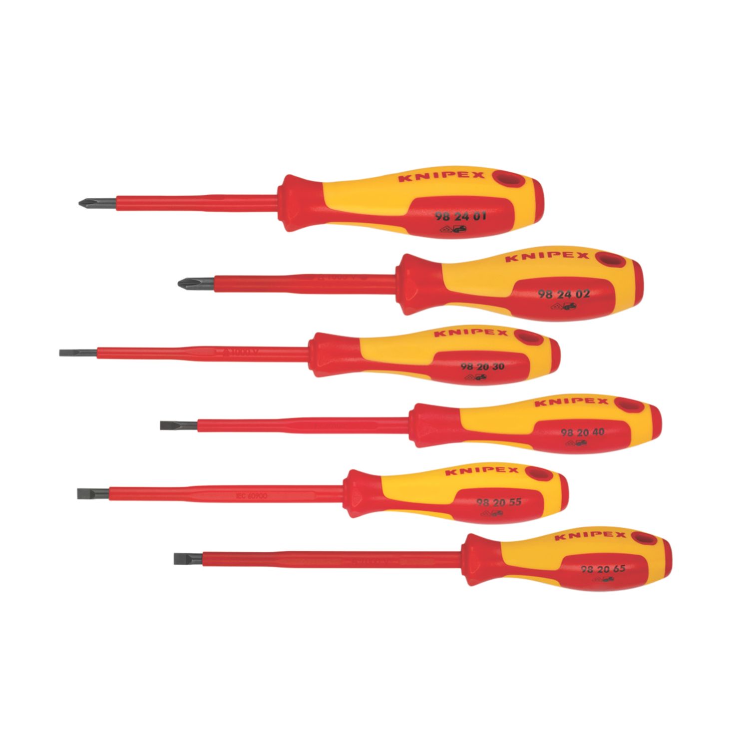 Knipex Mixed VDE Screwdriver Set 6 Pack (281HL)