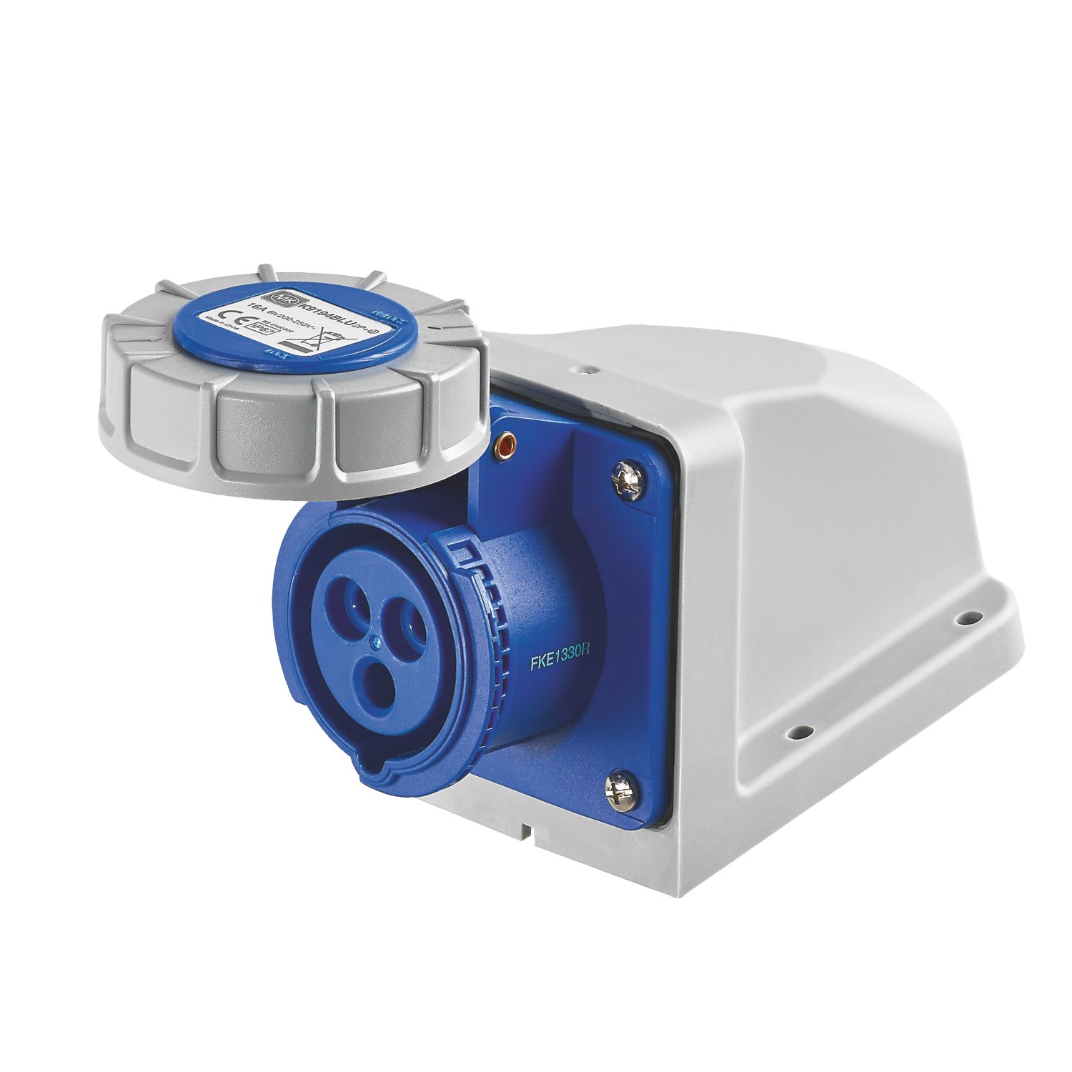 MK 16A 2P+E Surface Outlet 200-250V (281JR)