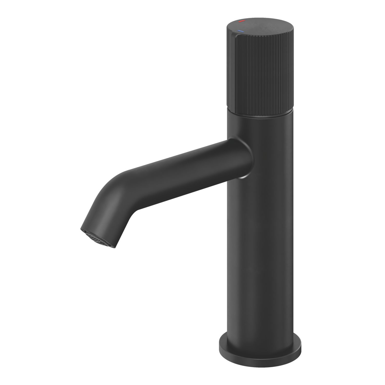 Swirl Gallen Basin Mono Mixer Tap Matt Black (281KF)