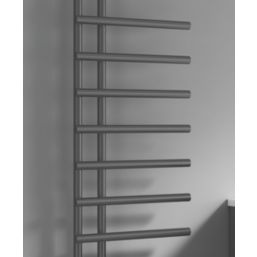 Reina 1412mm x 500mm 1496BTU Gunmetal Flat Designer Towel Radiator