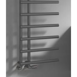 Reina 1412mm x 500mm 1496BTU Gunmetal Flat Designer Towel Radiator