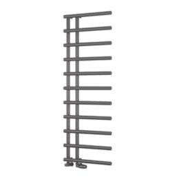 Reina 1412mm x 500mm 1496BTU Gunmetal Flat Designer Towel Radiator