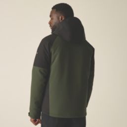 Regatta Highton Stretch Waterproof Padded Jacket Dark Khaki/Black Large Size 41-42" Chest