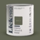 LickPro 2.5Ltr Green 22 Satin Water-Based Trim Paint
