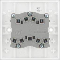 British General 900 Series 20A 16AX 3-Gang 2-Way Light Switch  White